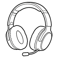 Wired headphones